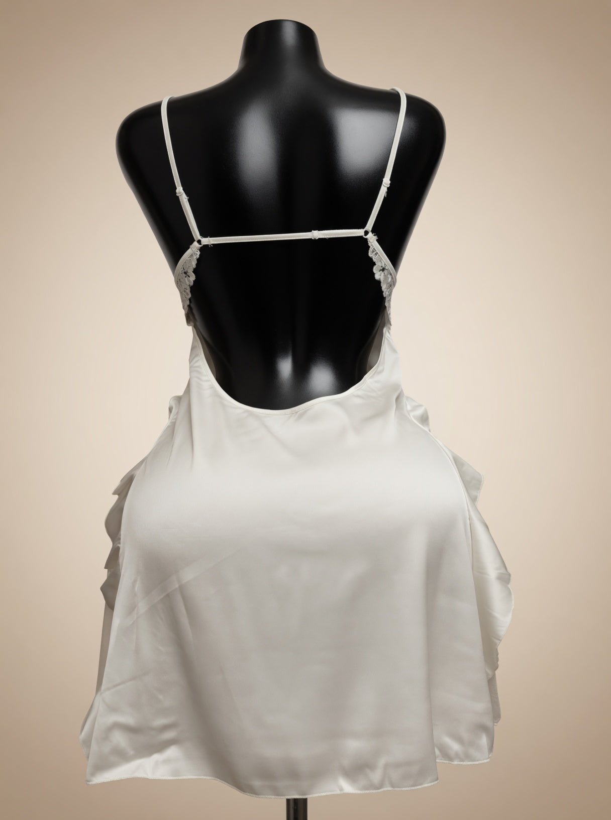 White Mirage slip dress back view