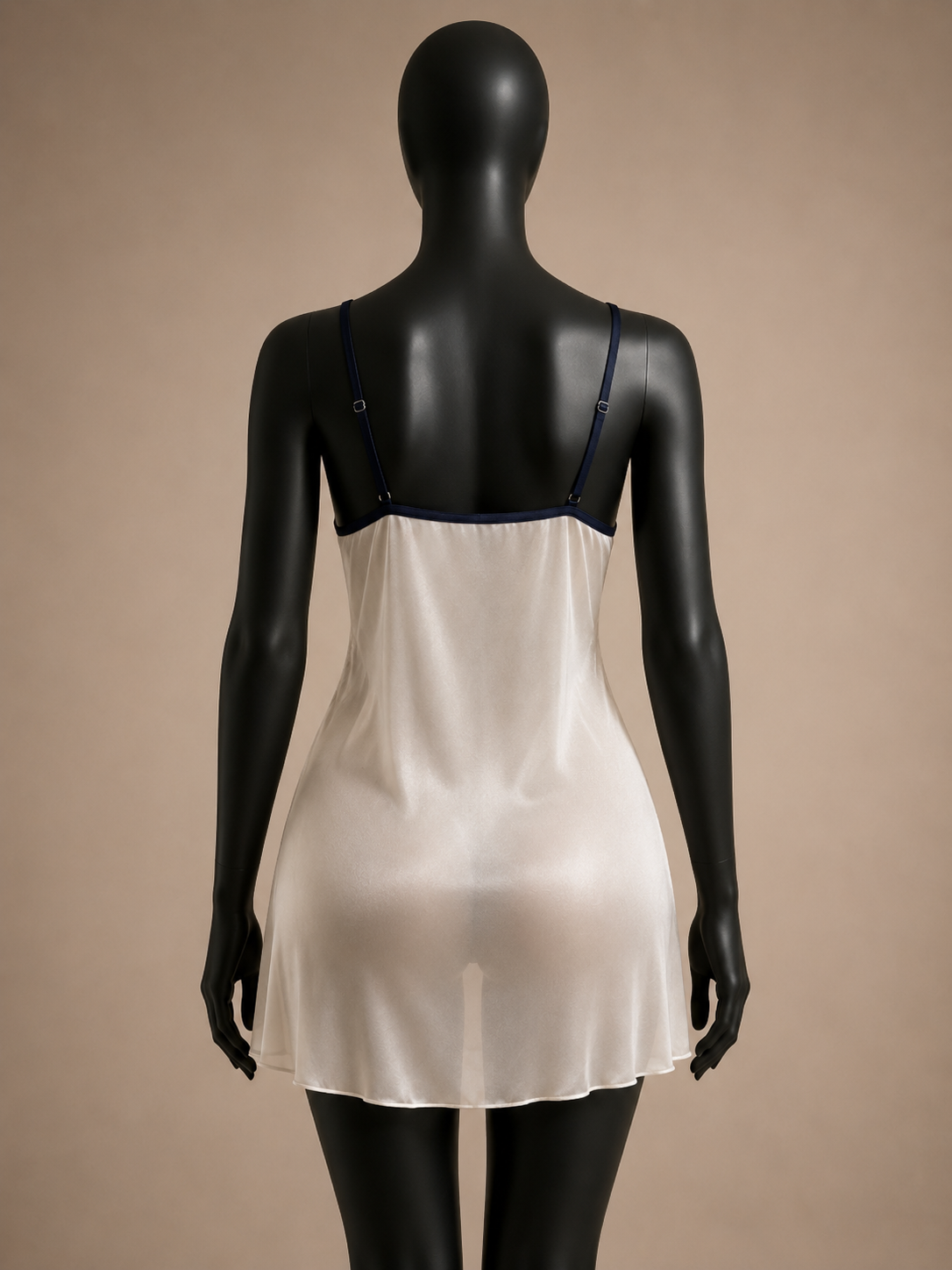 Moon Seduction Set Ivory slip back with navy trim