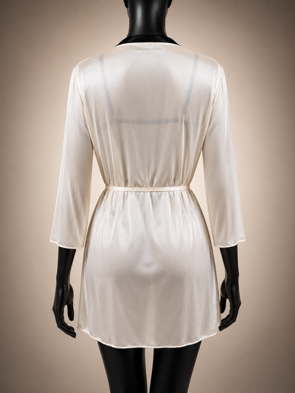 Moon Seduction Set Ivory robe back