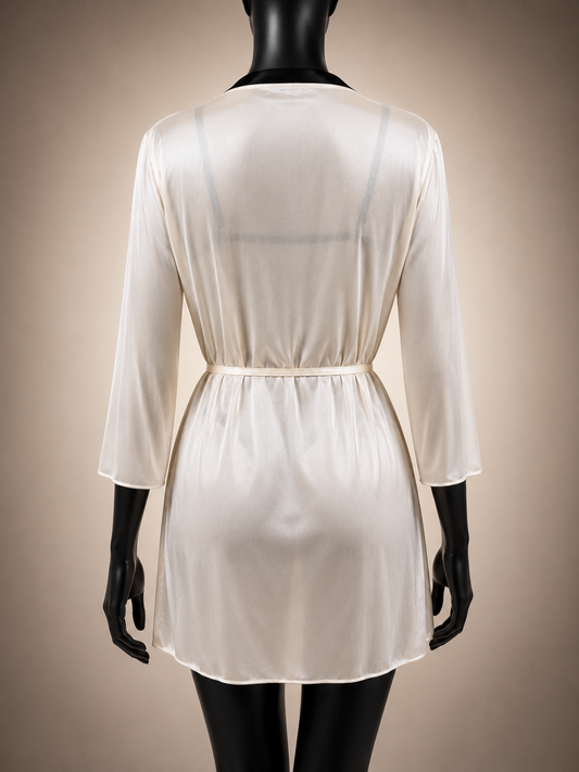 Moon Seduction Set Ivory robe back