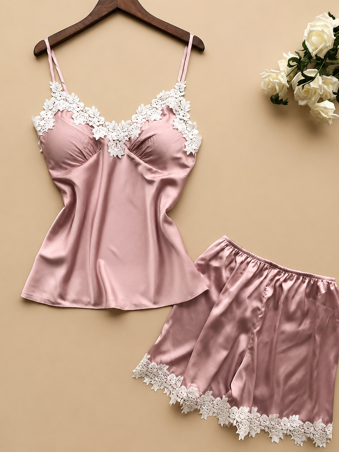 Blush Lace Set Blush Pink