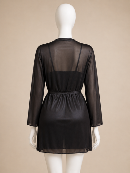 Moon Seduction Set Black robe back