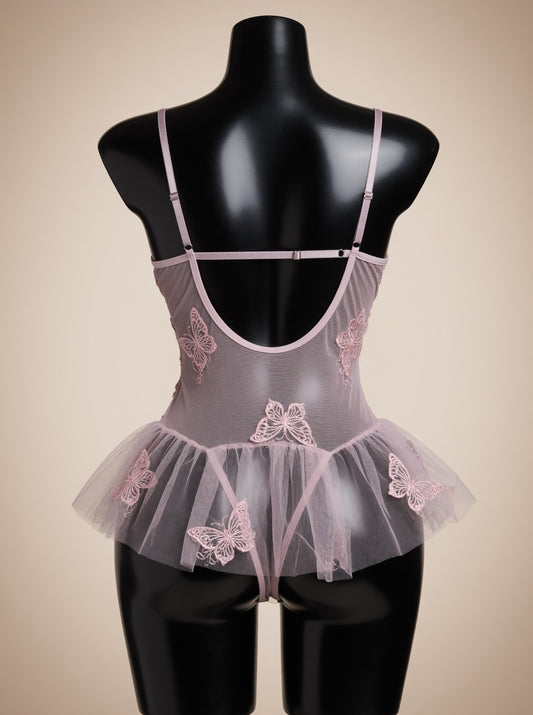 Lace Seduction Set Lavender back