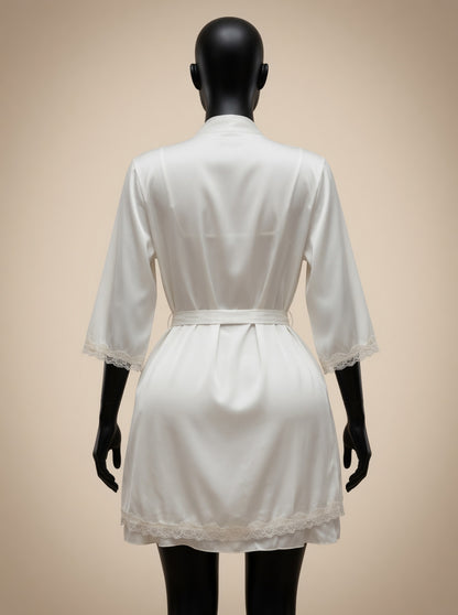 White Mirage robe back view