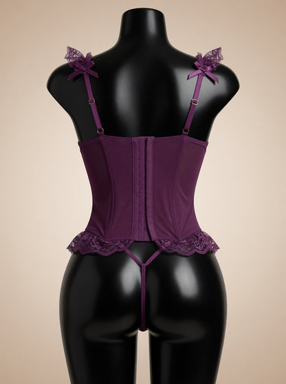 Noor Desire Deep Purple babydoll back