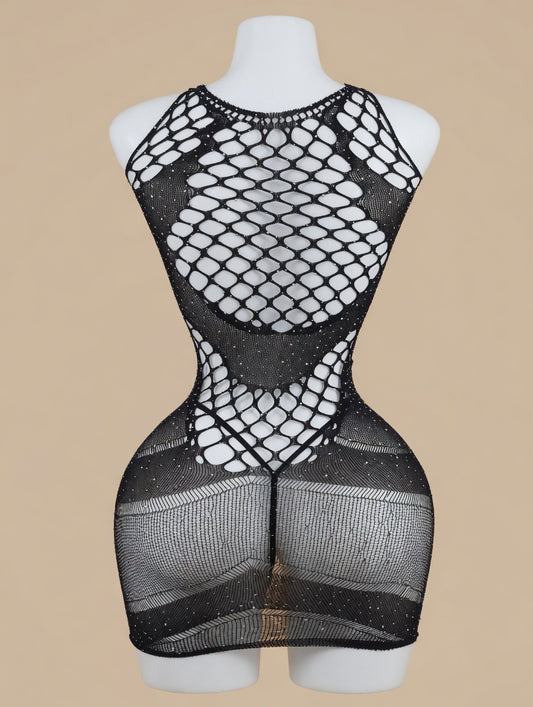 Midnight Obsession Fishnet Cage Mini front